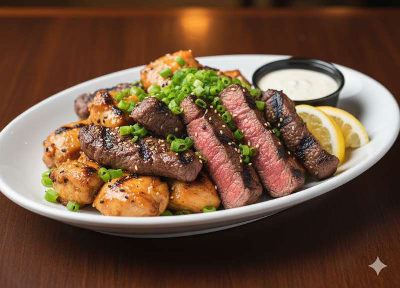 CHICKEN & NY STEAK